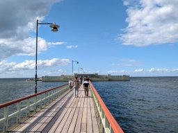Auf der Seebrücke "Brygga 1"