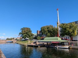 Blick vom Hauptbahnhof Richtung Stadtzentrum, wo das Malmö Festival 2025 stattfand