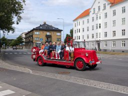 Volvo LV 82 D S, Baujahr 1939 der freiwilligen Feuerwehr Ystad genutzt für ganz besondere Stadtrundfahrten