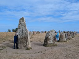 Gesamtansicht der Schiffsetzung "Ales Stenar"